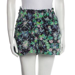 NWT KIKA VARGAS HIGH WAIST FLORAL PRINT MINI SHORTS